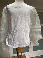 MANGO shirt met blouse mouwen wit NIEUW + kaartje maat S D1, Mango, Wit, Nieuw, Ophalen of Verzenden