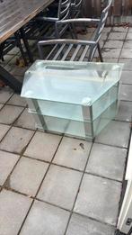 Televisie tafel, Tuin en Terras, Ophalen of Verzenden, Glas, Zo goed als nieuw, Aluminium