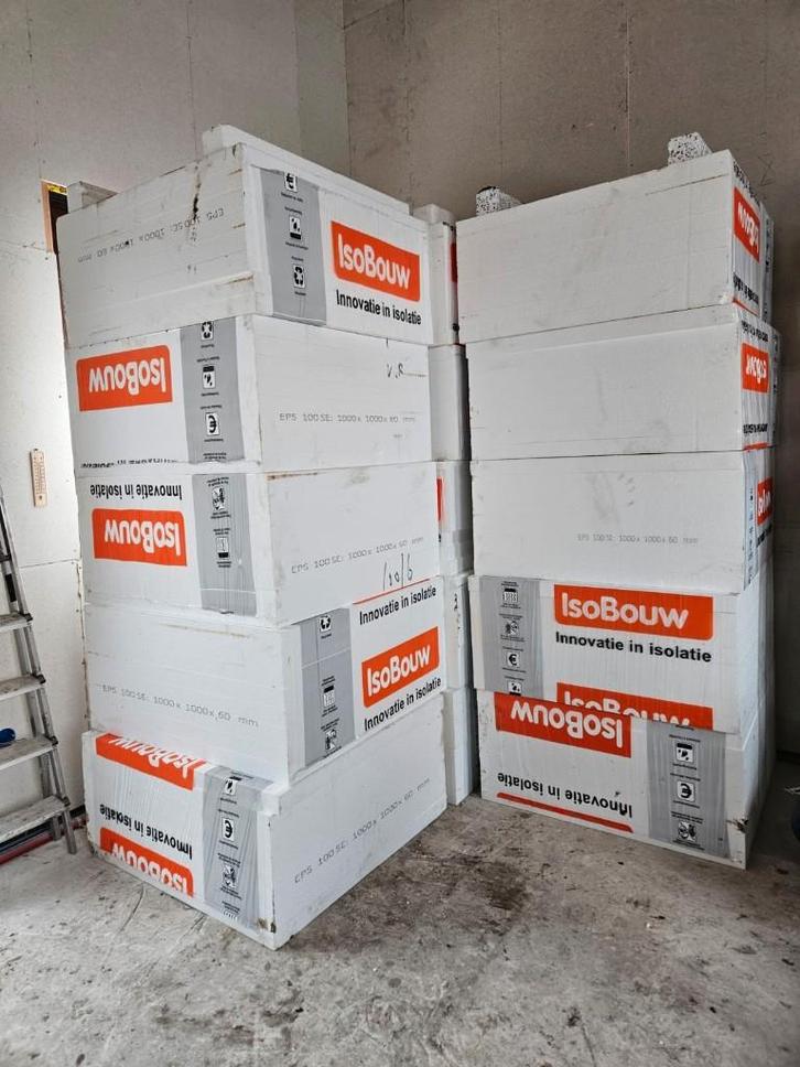 NIEUW! 16m2 EPS isolatie IsoBouw 100x100x60 4,50 per m2!, Doe-het-zelf en Verbouw, Isolatie en Afdichting, Nieuw, Vloerisolatie