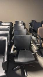 6 stuks knipstoel kappersstoel zwart pietranera pomp, Ophalen, Zwart, Metaal, Zo goed als nieuw