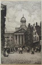 Paul Matthes: Stadhuis Rotterdam Kaasmarkt ca. 1905, ets, Ophalen of Verzenden