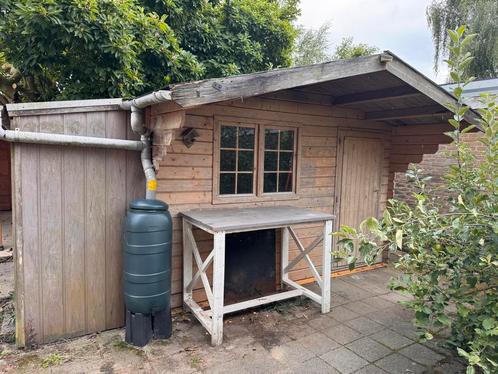 Houten Tuinhuis - Zelf Afbreken & Ophalen, Tuin en Terras, Tuinhuizen, Gebruikt, Hout, 250 tot 500 cm, 200 tot 400 cm, 1 raam