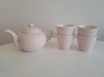 Theepot met bijpassende kopjes, Huis en Inrichting, Ophalen, Zo goed als nieuw, Overige stijlen, Overige typen