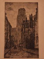 Ets van een Rotterdamse kathedraal van Matthes, Antiek en Kunst, Ophalen of Verzenden