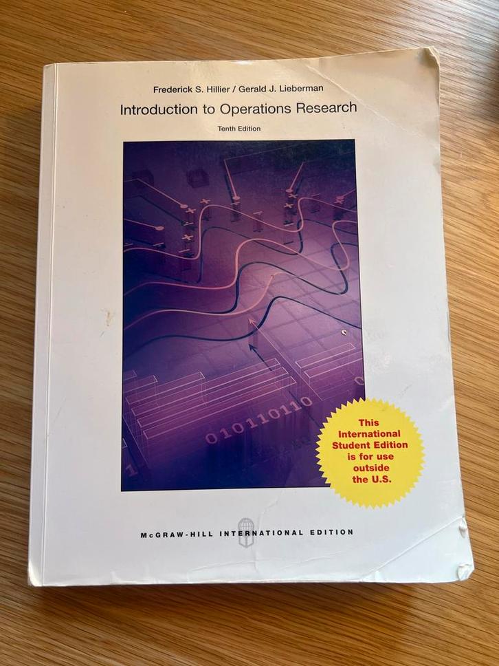 Introduction to Operations Research - Hiller & Lieberman, Boeken, Studieboeken en Cursussen, Gelezen, WO, Beta, Ophalen of Verzenden