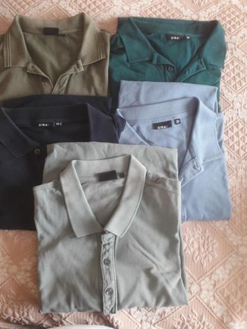 GIRAV POLO SHIRTS 5 STUKS XXL/XLF LEUK ASSORTIMENT KLEUREN beschikbaar voor biedingen