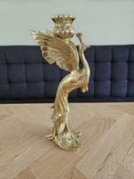 Kandelaar pauw goud, Overige materialen, Overige kleuren, 25 tot 50 cm, Nieuw