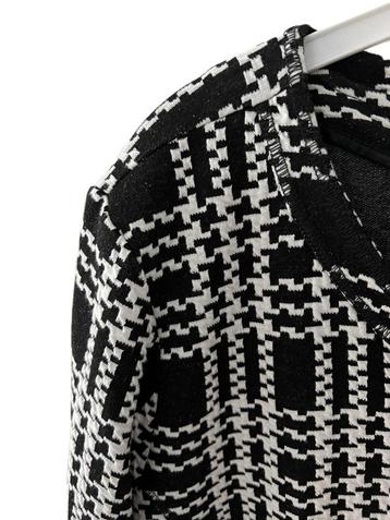 Claudia Strater jasje 44 Pied de coq motief zwart wit rits beschikbaar voor biedingen