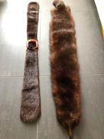 2  x fraaie  en schone  nerts bont kraag /ceintuur, Antiek en Kunst, Antiek | Kleding en Accessoires, Verzenden