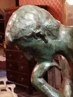 robuuste oude bronze de denker naar Auguste Rodin, Ophalen of Verzenden