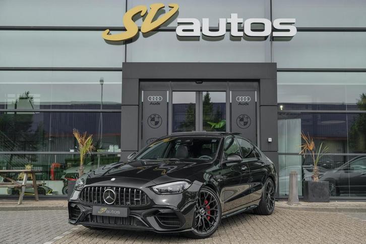 Mercedes-Benz C-klasse C63 s AMG 680pk E-performance Panoram, Auto's, Mercedes-Benz, Bedrijf, Te koop, C-Klasse, 360° camera, 4x4