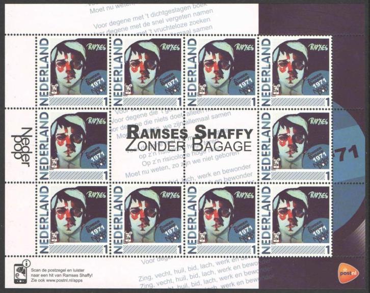 Postzegels Nederlandse Popalbums: Ramses Shaffy, Postzegels en Munten, Postzegels | Nederland, Postfris, Na 1940, Ophalen of Verzenden