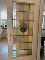Glas in lood binnendeur., Doe-het-zelf en Verbouw, Glas en Ramen, Ophalen, Gebruikt, Glas in lood, 80 tot 120 cm