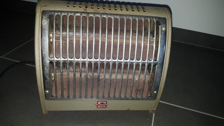 Straalkachel elektrisch 1000 watt Ruton vintage jaren '50, Huis en Inrichting, Kachels, Gebruikt, Vrijstaand, Overige soorten