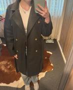 Mantel jas, Kleding | Dames, Jassen | Winter, Verzenden, Zo goed als nieuw, Maat 34 (XS) of kleiner, Grijs