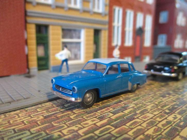 Wartburg 311 Limousine - Brekina DDR Vo-Po Politie, Hobby en Vrije tijd, Modelauto's | 1:87, Zo goed als nieuw, Auto, Brekina