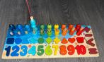 Houten Cijfer- en Figurenbord met Magneethengel, Kinderen en Baby's, Speelgoed | Houten speelgoed, Ophalen of Verzenden, Zo goed als nieuw