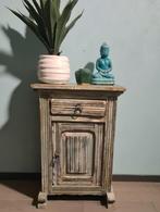 Antiek Spaans kastje vintage Ibiza boho brocante, Ophalen, Zo goed als nieuw, 45 tot 65 cm, 70 cm of meer