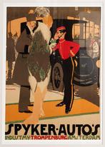 SPYKER Auto Art Deco Vintage Affiche Poster, Verzamelen, Ophalen of Verzenden, Nieuw, Auto's