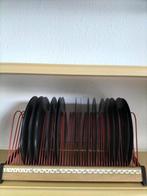 Retro platen rek met enkele singles, Ophalen of Verzenden, 1960 tot 1980, Zo goed als nieuw, Overige formaten