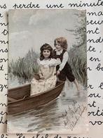 1905 In een bootje, Verzamelen, Ansichtkaarten | Themakaarten, Ophalen of Verzenden, Voor 1920, Gelopen, Kinderen