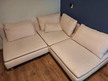 IKEA Soderhämn hoekbank lichtroze - afbeelding 1