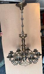 Bronzen kroon, Huis en Inrichting, Lampen | Kroonluchters, Ophalen, Gebruikt, Metaal