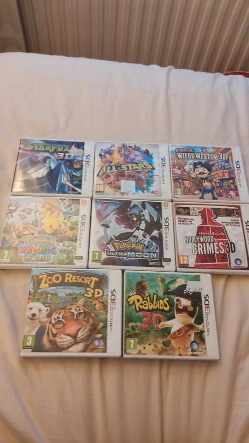 Nintendo 3ds spellen oa: Pokemon Ultra Moon, Rabbids,Wrestle, Spelcomputers en Games, Games | Nintendo 2DS en 3DS, Zo goed als nieuw