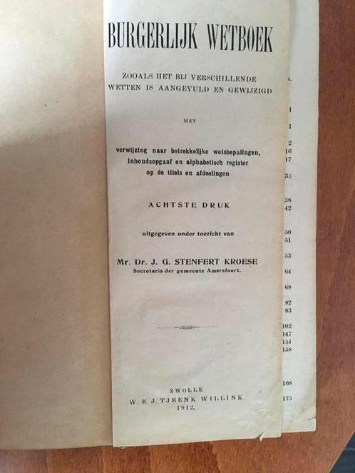 Burgerlijk wetboek uit 1912, Boeken, Overige Boeken, Gelezen, Ophalen