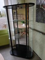 Ovale vitrinekast met verlichting, zonder deur, Gebruikt, 50 tot 100 cm, Glas, 150 tot 200 cm