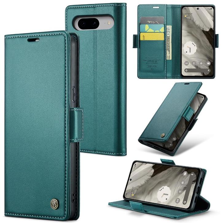 CaseMe Luxe Wallet Case voor Google Pixel 8 _ Groen, Telecommunicatie, Mobiele telefoons | Hoesjes en Frontjes | Overige merken