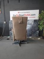 Staopstoel Prominent Leder en stof op accu, Huis en Inrichting, Fauteuils, Minder dan 75 cm, Ophalen of Verzenden, Zo goed als nieuw