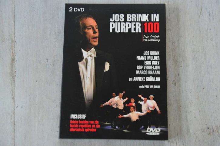 JOS BRINK in PURPER = 100 = 2DVDbox, Cd's en Dvd's, Dvd's | Cabaret en Sketches, Stand-up of Theatershow, Alle leeftijden, Verzenden