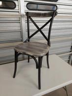 Klassieke cafe stoel metaal met hout in vintage of bruin, Overige kleuren, Klassieker, Nieuw, Ophalen of Verzenden