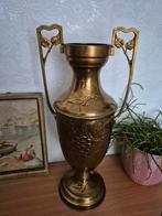 Mooie koper messing art nouveau jugendstil amphora vaas., Ophalen of Verzenden, Koper