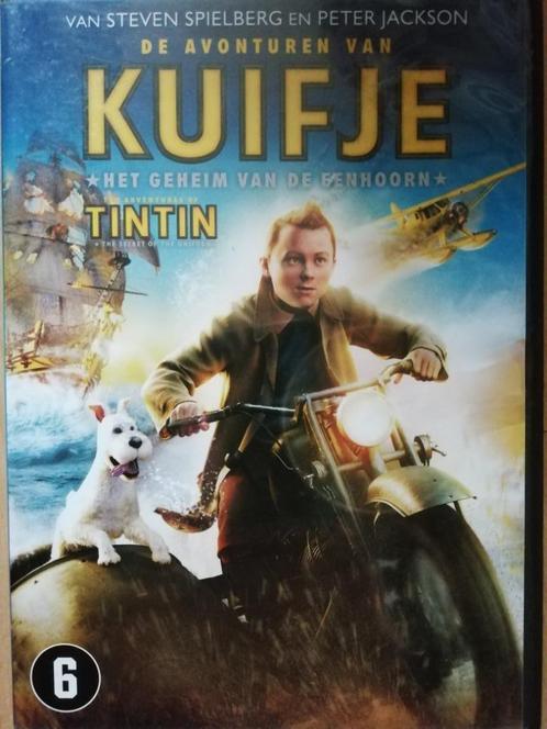 de avonturen van kuifje - het geheim van de eenhoorn, Cd's en Dvd's, Dvd's | Tekenfilms en Animatie, Zo goed als nieuw, Alle leeftijden