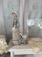 Lladro zgan groot ganzen hoedster beeld 31 cm, Ophalen of Verzenden, Zo goed als nieuw, Mens