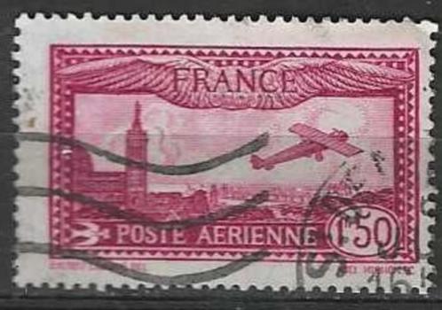 Frankrijk 1930 - Yvert 5PA - Vliegtuig boven Marseille   (ST, Postzegels en Munten, Postzegels | Europa | Frankrijk, Gestempeld