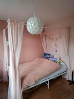 Bed (140 x 200 cm) met hemel incl. gordijnen te koop, Kinderen en Baby's, Kinderkamer | Bedden, Ophalen, 180 cm of meer, 85 tot 100 cm