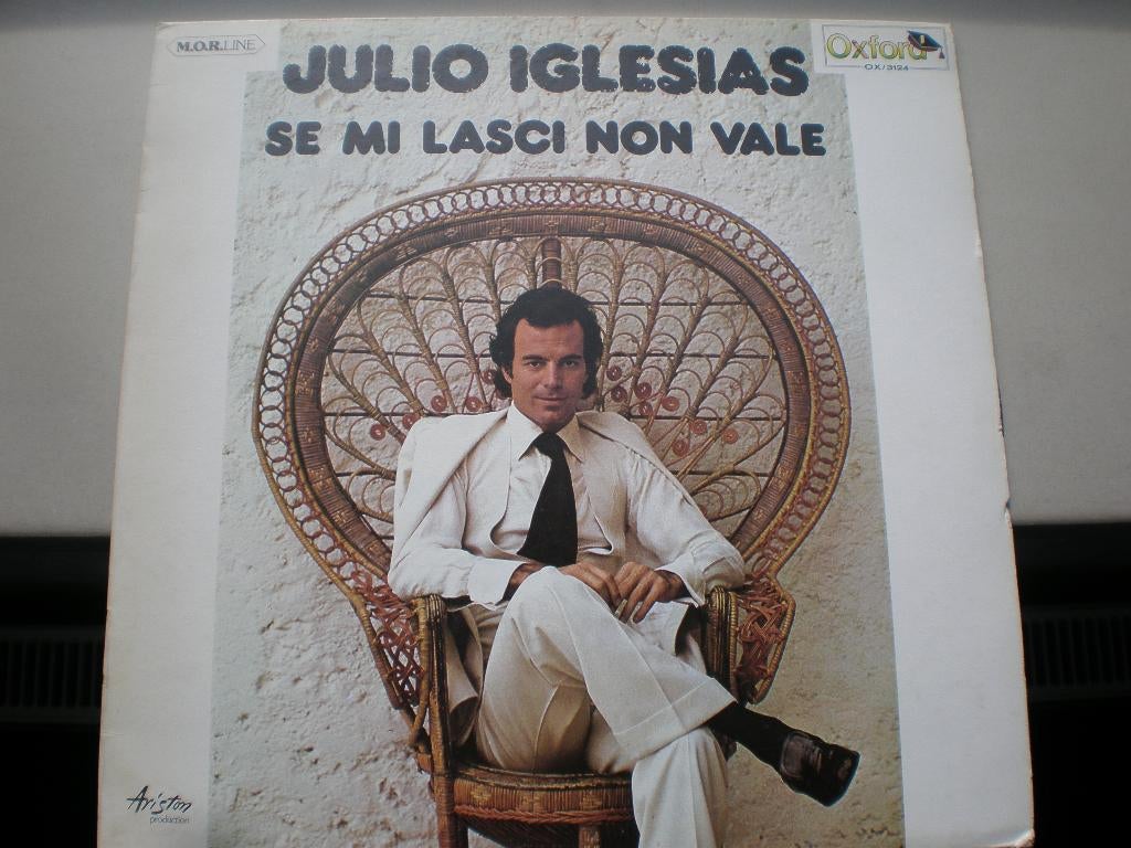 Julio Iglesias, SE MI LASCI NON VALE  1976, Ophalen of Verzenden, 1960 tot 1980, Gebruikt, 12 inch