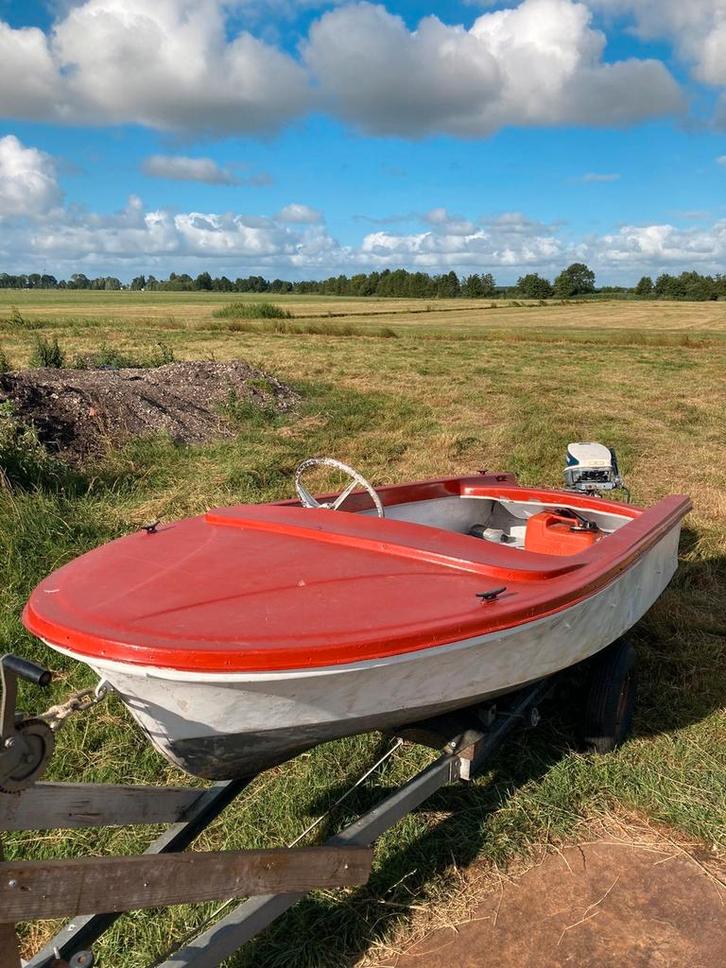 Speedboot met 15 pk buitenboordmotor, Auto-onderdelen, Motor en Toebehoren, Gebruikt, Ophalen