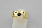 14 karaat gouden ring met Edelstenen 2092-G, Eu, Gebruikt, Eu, Ophalen of Verzenden