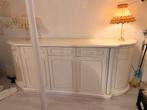 Wit Dressoir met goude details, Huis en Inrichting, Kasten | Dressoirs, Ophalen, Overige materialen, Gebruikt, 150 tot 200 cm