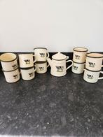 Emaille Koe Set - Theepot en Bekers, Ophalen of Verzenden