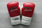Speciale bokshandschoenen Arnold v.d. Leijden handtekening, Verzenden, Nieuw, Bokshandschoenen