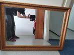 Mooie spiegel met bewerkte lijst. Goud/bruinkleurig., Ophalen, Gebruikt, 100 tot 125 cm, Minder dan 100 cm