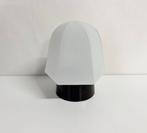 Witte Thabur Art Deco plafondlamp met donker bakeliet 1930, Huis en Inrichting, Lampen | Plafondlampen, Ophalen of Verzenden, Zo goed als nieuw