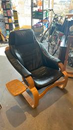 Deense design Apollo loungestoel – (Svend) Skippers Møbler, Huis en Inrichting, Fauteuils, Ophalen, Gebruikt, Leer