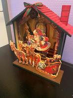 3D kerst speeldoos huis bewegende delen, Diversen, Kerst, Verzenden, Zo goed als nieuw