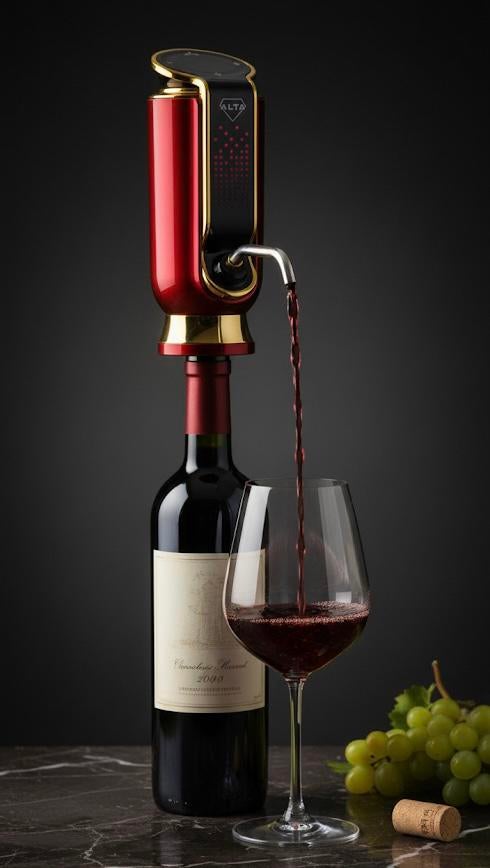 Alta automatishe wijntap wijn beluchter, Huis en Inrichting, Woonaccessoires | Wijnrekken, Nieuw, Minder dan 50 cm, Minder dan 5 flessen